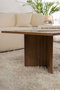 Nordure Mesa de Café Nogal 119x40x60 cm Tablero Melamina Sala de Estar Elegante Acogedora Duradera Sofisticada Moderna